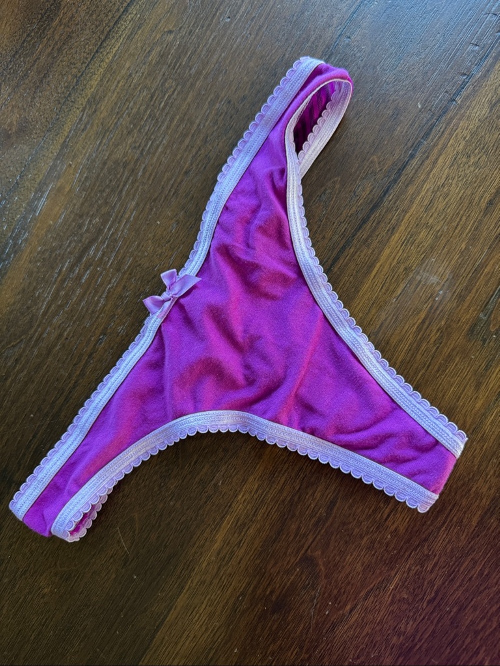 NWT Victoria's Secret Purple Lace-Trim Bikini Panty